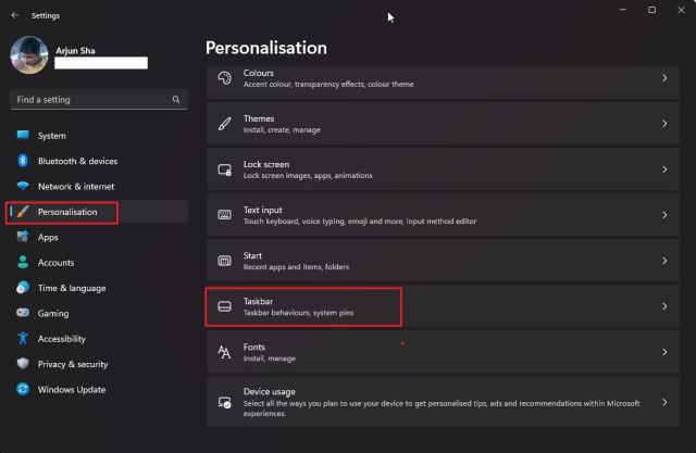 4. 'టాస్క్బార్ను దాచు'ని ప్రారంభించండి మరియు నిలిపివేయండి